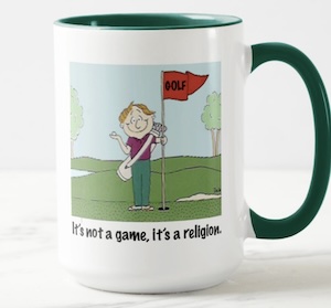 funny mug for golfers