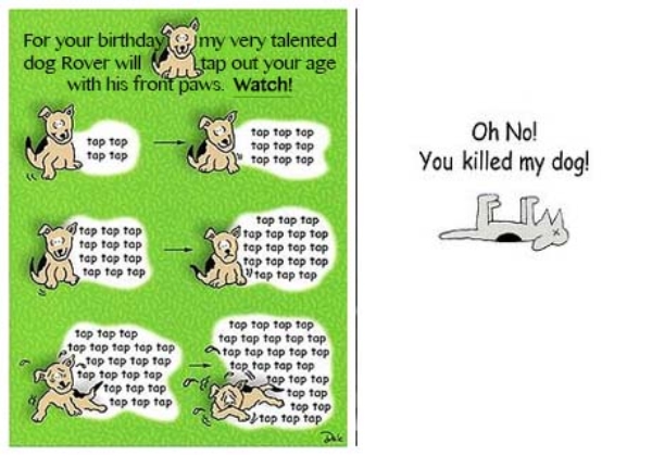Oh no, you killed my dog