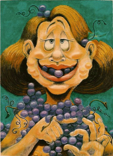 Grapes cartoon art