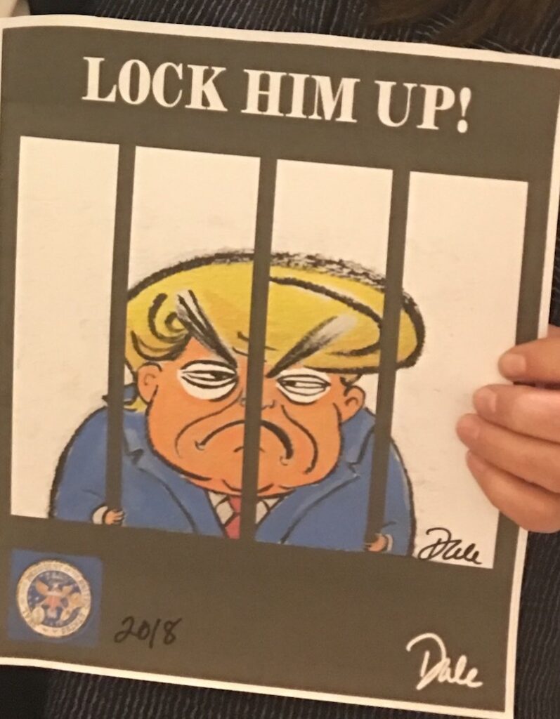 Lock Trump art print
