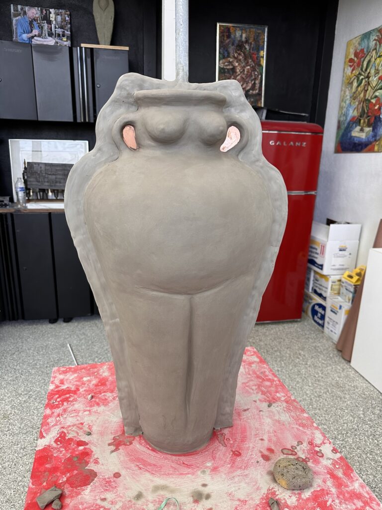 Woman Sculpture by Barbara Dale - in process