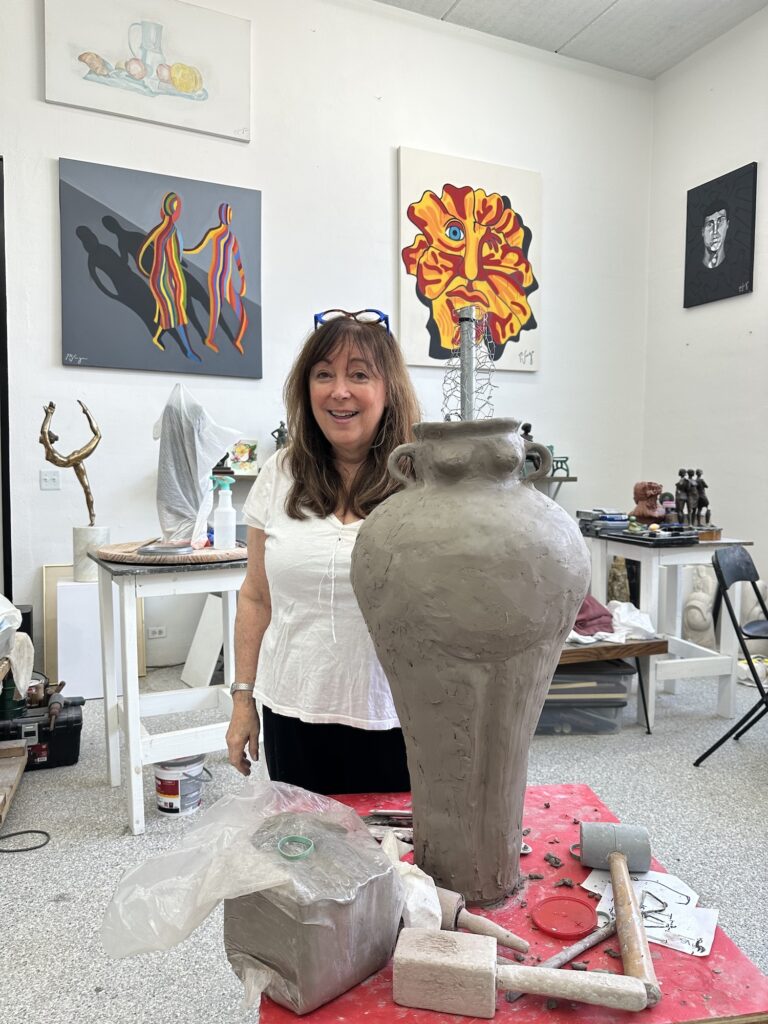 Barbara Dale working at Vargas Studios